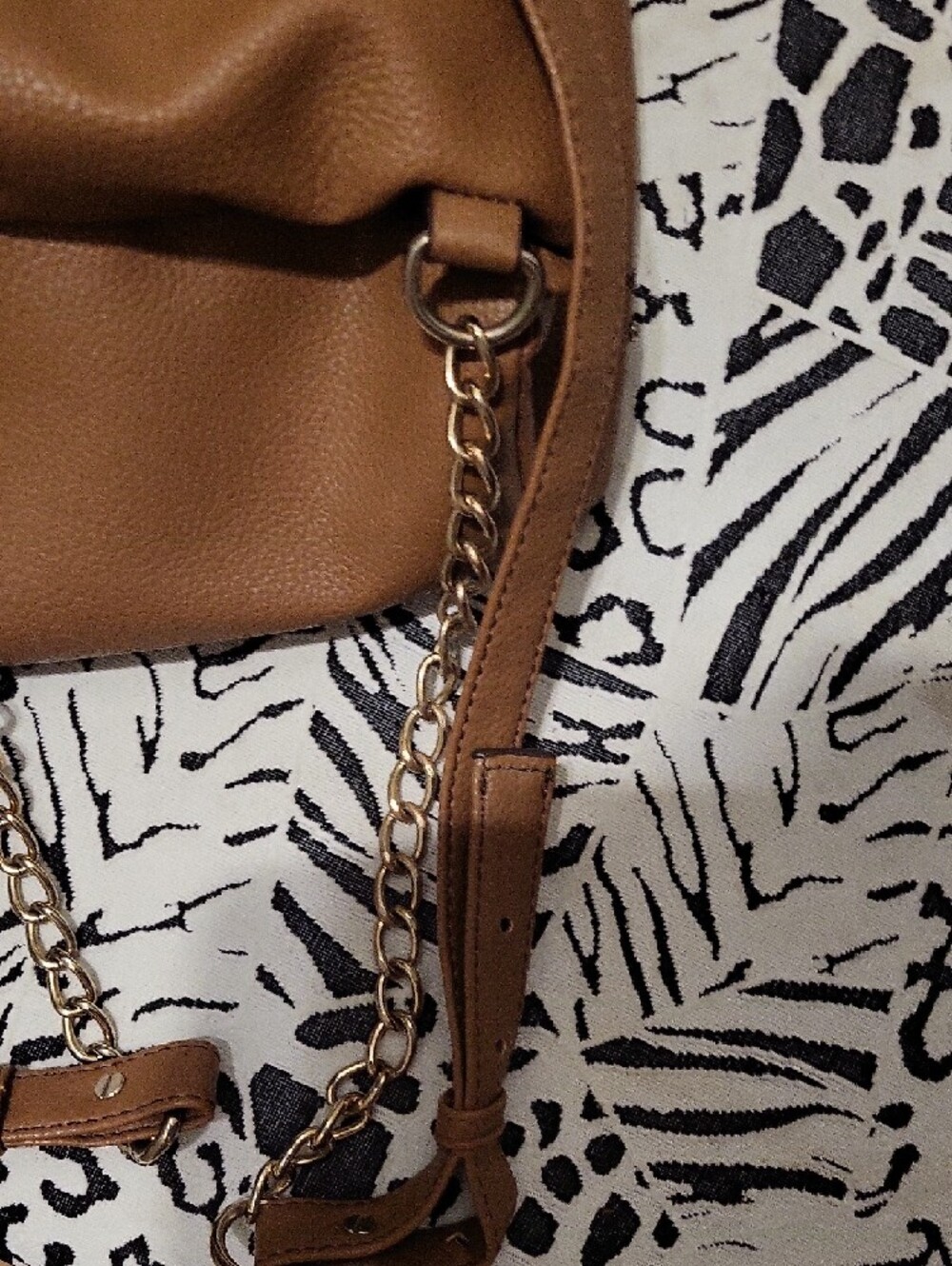 GUESS Tan Studded Drawstring Backpack - Picture 7 of 8